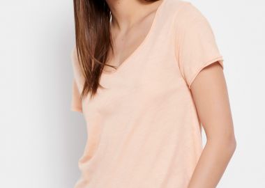 Essential t-shirt με V λαιμόκοψη - FUNKY BUDDHA - 