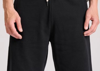 Essential wide leg fit αθλητική βερμούδα με raw cuts - FUNKY BUDDHA - 