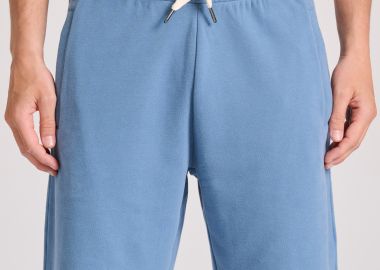 Essential wide leg fit αθλητική βερμούδα με raw cuts - FUNKY BUDDHA - 