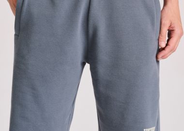 Essential wide leg fit αθλητική βερμούδα με raw cuts - FUNKY BUDDHA - 