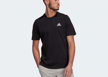 ESSENTIALS EMBROIDERED SMALL LOGO T-SHIRT ΜΑΥΡΟ - ADIDAS PERFORMANCE - 