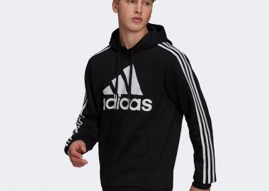ESSENTIALS HOODIE ΜΑΥΡΟ - ADIDAS PERFORMANCE - 