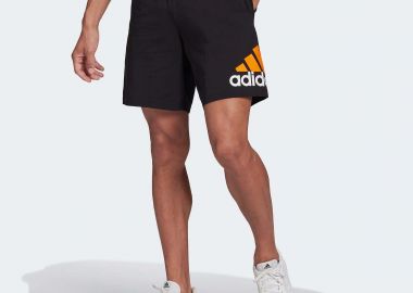 ESSENTIALS LOGO SHORTS ΜΑΥΡΟ - ADIDAS PERFORMANCE - 