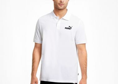 ESSENTIALS PIQUE POLO SHIRT ΑΣΠΡΟ - PUMA - 