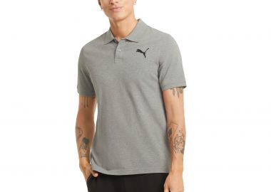 ESSENTIALS PIQUE POLO SHIRT ΓΚΡΙ - PUMA - 