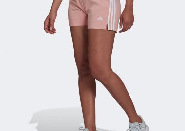 ESSENTIALS SLIM 3-STRIPES SHORTS ΡΟΖ - ADIDAS PERFORMANCE - 
