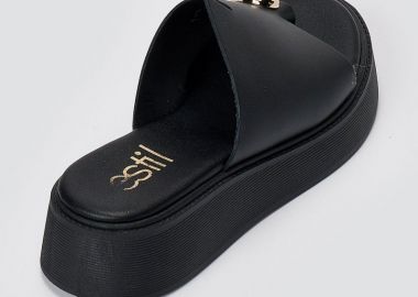 Estil Flatform με μεταλλική λεπτομέρεια - 1724 - Μαύρο Ματ - Estil - 
