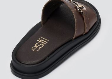 Estil Flatform σανδάλια - 1822 - Brown Matte - Estil - 