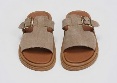 Estil Σανδάλια με φαρδιά φάσα - 1812NK - Taupe - Estil - 