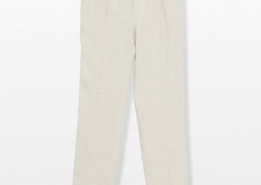 ETRO Ανδρικό Μπεζ Pleated Trousers - ETRO - 