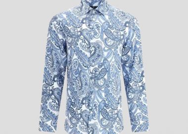 ETRO Ανδρικό Μπλε Etro Paisley Print Shirt - ETRO - 