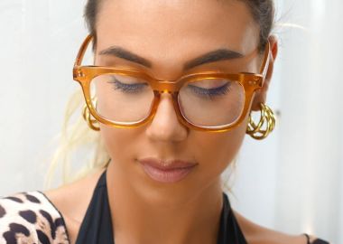 EVALINA APRICOT CLEAR LENS - sense-shop - 