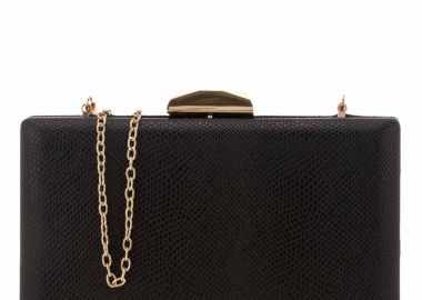 Exe Bags Γυναικεία Τσάντα Φάκελος Clutches 700-202 64282 Μαύρο Φίδι Q67002829006 - EXE - 