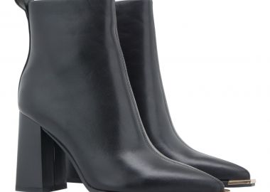 Exe Shoes Γυναικεία Μποτάκια 67V-779 Μαύρο Χρυσό V367V7795340 - EXE - 