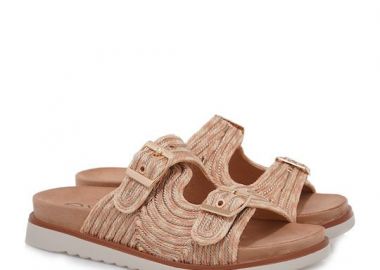 EXE Shoes Γυναικεία Πέδιλα 89Q-672 Ροζ Χρυσό S489Q6722P4805 - EXE - 