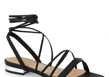 EXE Shoes Γυναικεία Πέδιλα AMELIA-685 700-685 Μαύρο Φίδι Q47006851006 - EXE - 