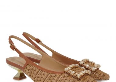 Exe Shoes Γυναικείες Γόβες Πέδιλα 700-255 Καμηλό Ψάθα Ταμπά U470025529I2 - EXE - 