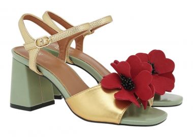 EXE Shoes Πέδιλα Γυναικεία COCO-922 700-822 Μέντα Χρυσό W47009224N51 - EXE - 