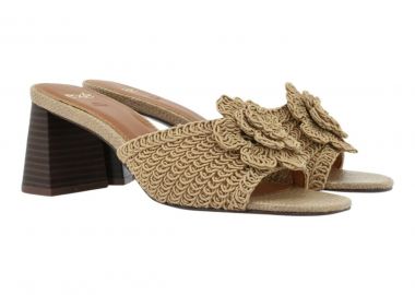 EXE Shoes Πέδιλα Γυναικεία MULES VENETO-562 700-562 Μπέζ Κροσέ W470056247A7 - EXE - 