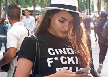 F* CINDERELLA BLACK T-SHIRT - fashionroom - 