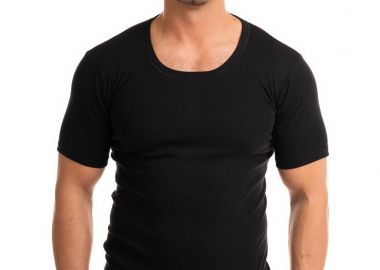 ΦΑΝΕΛΑ ΑΝΔΡΙΚΗ ΑΝΟΙΧΤΗ ΛΑΙΜΟΚΟΨΗ GIORGIO ΜΑΥΡΟ Μαύρο - Giorgio - 