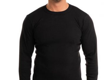 ΦΑΝΕΛΑ ΑΝΔΡΙΚΗ ΒΑΜΒΑΚΕΡΗ ΜΑΥΡΗ ΜΕ ΜΑΚΡΥ ΜΑΝΙΚΙ GIORGIO Μαύρο - Giorgio - 