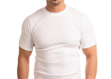 ΦΑΝΕΛΑ ΑΝΔΡΙΚΗ ΚΛΕΙΣΤΗ ΛΑΙΜΟΚΟΨΗ GIORGIO ΛΕΥΚΟ Λευκό - Giorgio - 