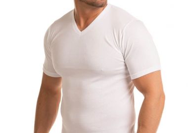 ΦΑΝΕΛΑ ΑΝΔΡΙΚΗ ΜΕ V GIORGIO ΛΕΥΚΟ Λευκό - Giorgio - 