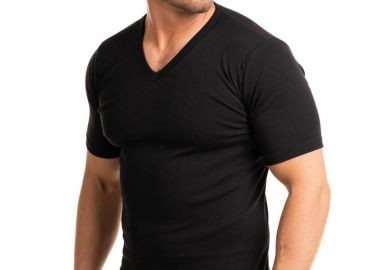 ΦΑΝΕΛΑ ΑΝΔΡΙΚΗ ΜΕ V GIORGIO ΜΑΥΡΟ Μαύρο - Giorgio - 