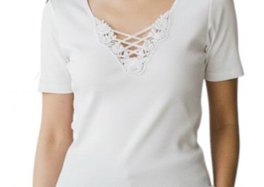 Φανελάκι Hanro Κοντομάνικο Austen 079093-101 Γυναικείο - Hanro - 