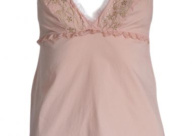 Φανελάκι John Galliano Με Χρυσό Κέντημα 325G-PINK Γυναικείο - John Galliano - 