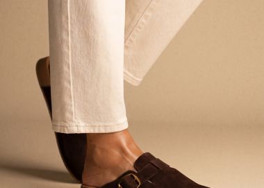 FANTASY SANDALS Clogs με αγκράφα - ECO 010 - Καφέ Σουέτ - FANTASY SANDALS - 