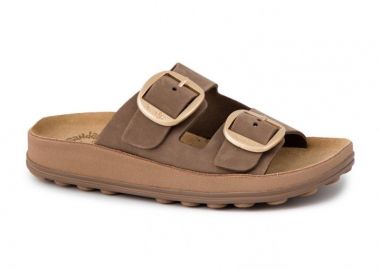 FANTASY SANDALS Δερμάτινα σανδάλια με αγκράφες - S310 DESPOINA - Καφέ - FANTASY SANDALS - 