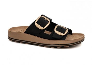 FANTASY SANDALS Δερμάτινα σανδάλια με αγκράφες - S310 DESPOINA - Μαύρο - FANTASY SANDALS - 