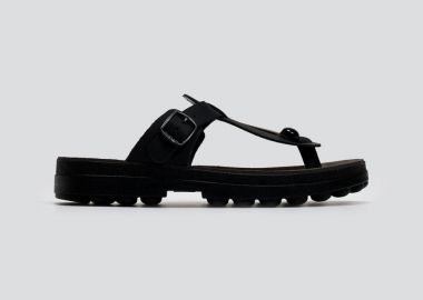 FANTASY SANDALS Σανδάλια δερμάτινα με άνοιγμα - S9004 MIRABELLA - Μαύρο - FANTASY SANDALS - 