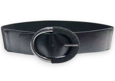 φαρδιά ελαστική ζώνη Azalea black - PerfectDress.gr - 