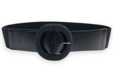 φαρδιά ελαστική ζώνη Metalin black - PerfectDress.gr - 