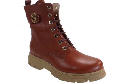 Fardoulis Shoes Γυναικεία Παπούτσια Αρβυλάκια 252-33 Ταμπά Δέρμα - Fardoulis Shoes - 