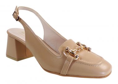 Fardoulis Shoes Γυναικεία Παπούτσια Γόβες 516-10Α Μπισκοτί Δέρμα - Fardoulis Shoes - 