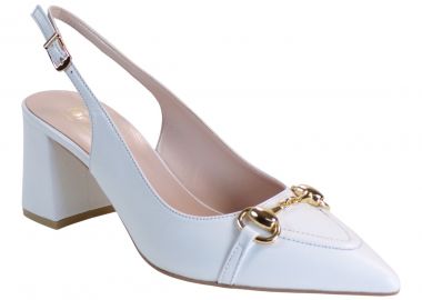 Fardoulis Shoes Γυναικεία Παπούτσια Γόβες 517-15Χ Λευκό Δέρμα - Fardoulis Shoes - 