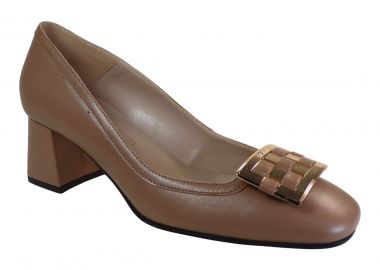 Fardoulis Shoes Γυναικεία Παπούτσια Γόβες 537-04 Κάμελ Δέρμα - Fardoulis Shoes - 
