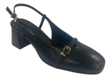 Fardoulis Shoes Γυναικεία Παπούτσια Γόβες 537-19Α Μαύρο Δέρμα - Fardoulis Shoes - 