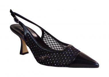 Fardoulis Shoes Γυναικεία Παπούτσια Γόβες 738-98A Μαύρο Φιλτιρέ Στράς - Fardoulis Shoes - 