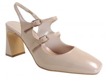 Fardoulis Shoes Γυναικεία Παπούτσια Γόβες 746-08Α Nude Λουστρίνι Δέρμα - Fardoulis Shoes - 