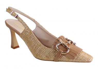 Fardoulis Shoes Γυναικεία Παπούτσια Γόβες 747-10Α Ταμπά Ψάθα - Fardoulis Shoes - 