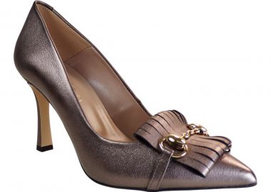 Fardoulis Shoes Γυναικεία Παπούτσια Γόβες 749-26 Μπρονζέ Δέρμα - Fardoulis Shoes - 