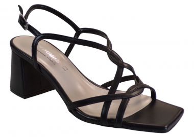 Fardoulis shoes Γυναικεία Παπούτσια Πέδιλα 635-26Α Μαύρο Δέρμα - Fardoulis Shoes - 