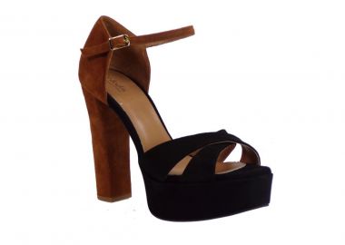 Fardoulis shoes Γυναικεία Πέδιλα 4003 Μαύρο-Ταμπά - Fardoulis Shoes - 