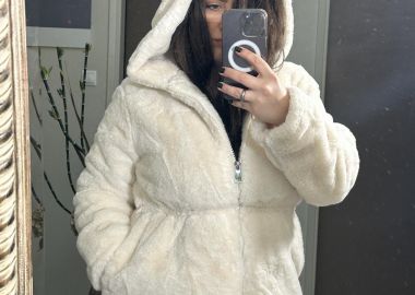Faux Fur Coat Maxin Μπεζ - Amelie's - 