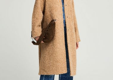 Faux fur παλτό - FUNKY BUDDHA - 